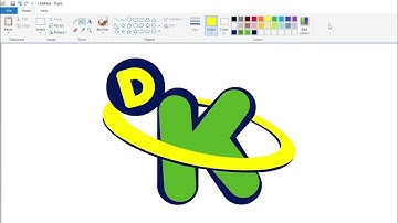 How to draw the Discovery Kids logo from 2009 to 2013 using MS Paint Windows 10
