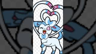 Un lindo sticker de Sylveon, compatible con WhatsApp #sylveon #whatsapp #hearts #cutestickers #cute