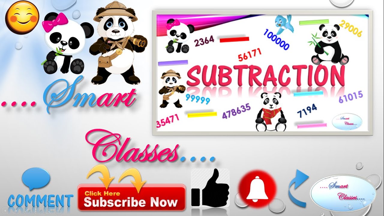 THE FOUR BASIC OPERATIONS | SUBTRACTION | SMART CLASSES - YouTube