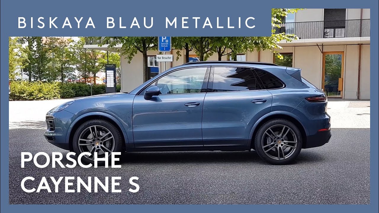 2018 Porsche Cayenne S Biskaya Blue Metallic CODE 4A 