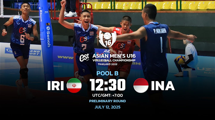 IRI - INA I PRELIMINARY ROUND I 2ND ASIAN MEN'S U16