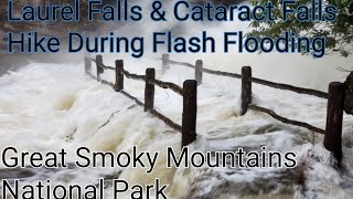Cataract and Laurel Falls flooded Hike 'Must See' Great Smoky Mountains National Park Tennessee 2020