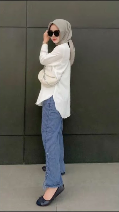 ✨ rekomendasi ootd with kemeja putih dan kulot jeans ✨
