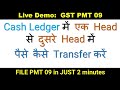How to file GST PMT 09 | Cash Ledger में एक Head से दुसरे Head में पैसे कैसे Transfer करें| GSTPMT09