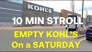 Kohl's store ambiance.. Neither here or there with ncertainty in the air