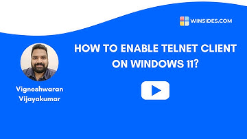📡 How to Enable Telnet Client on Windows 11 ⚙️ | Quick & Easy Tutorial 🖥️ | WINSIDES.COM