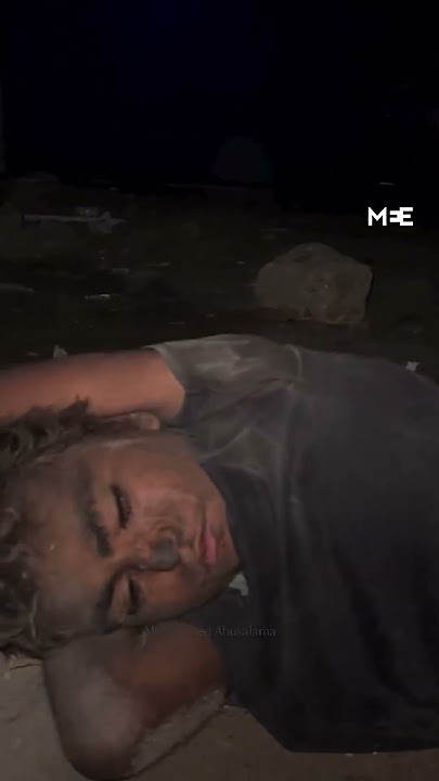 Injured Palestinian child seen in distress