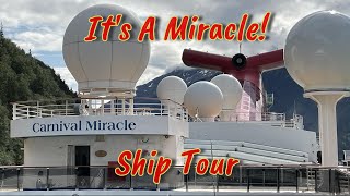 Carnival Miracle Ship Tour with bonus balcony cabin tour. Our 2nd Alaskan cruise!