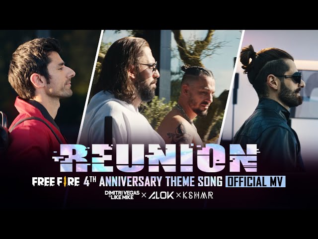 Alok, Dimitri Vegas u0026 Like Mike, KSHMR, Zafrir - Reunion (Free Fire 4th Anniversary Theme Song) class=