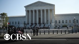 Partisan fight escalates to fill Justice Ginsburg's Supreme Court seat as she lies in repose