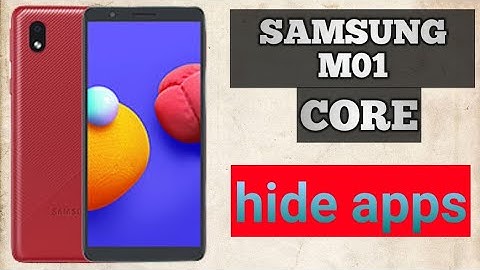 How to hide apps in Samsung m01 core