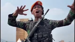 Korpasgat's cheer is the best at the Military Honors Ceremony #batujajar #viral #tni