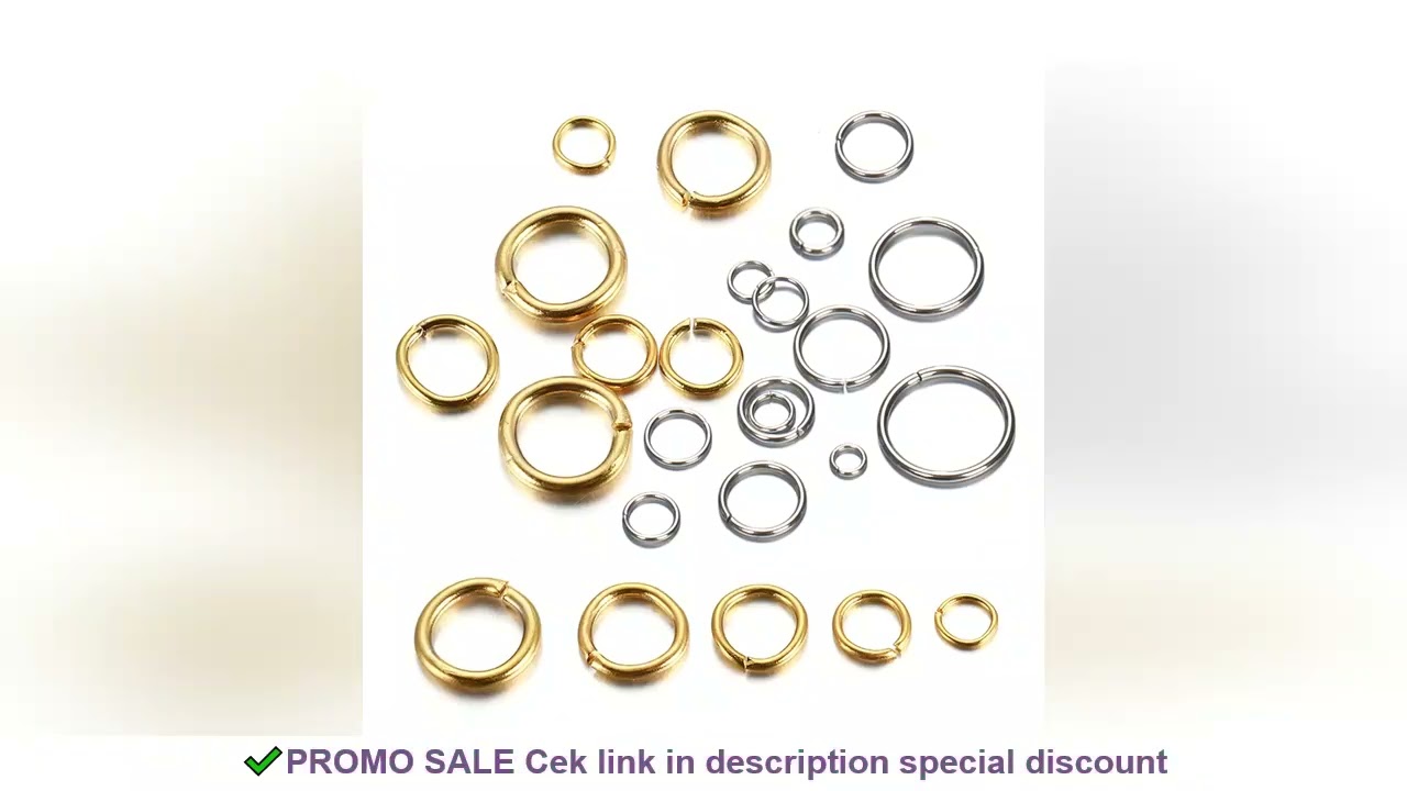 100-200pcs 4-10mm Stainless Steel Split Rings Open Jump Rings Connectors For Jewelry Making DIY Comp