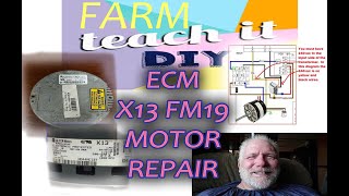 Genteq x13 ecm motor with fm19 module REPAIR