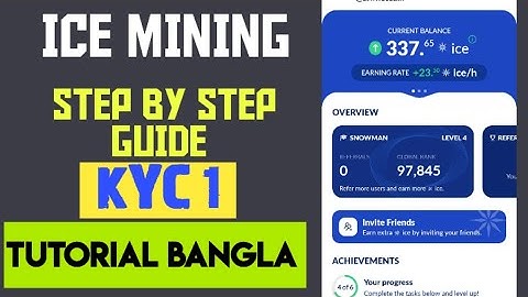 ICE Mining KYC Process Bangla tutorial || Free Mining Apps #crypto #mining #blockchain
