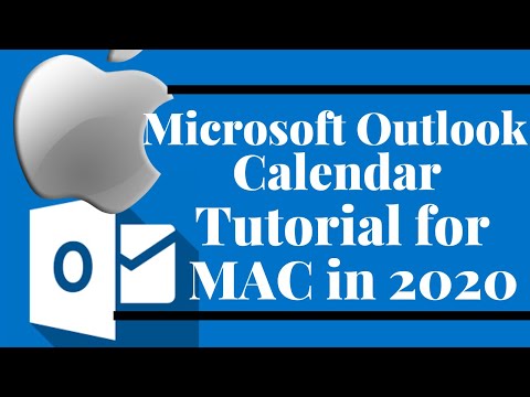 2020 இல் MAC க்கான Microsoft Outlook Calendar பயிற்சி