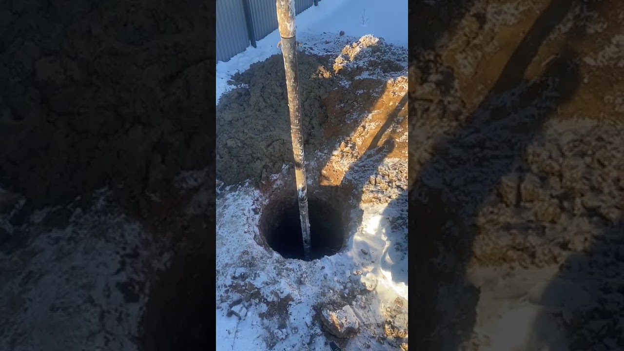 Вот это глубина!Уже 18 колец,но мы бурим дальше,всё идет по маслу!