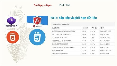 Lab 7.B3: Sắp xếp và giới hạn dữ liệu hiển thị trong AngularJS