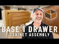 Base single drawer cabinet assembly b1d  rta cabinet assembly