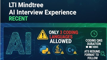 LTIMindtree AI Interview berribot Questions & Experience 2025 | particular programming language used