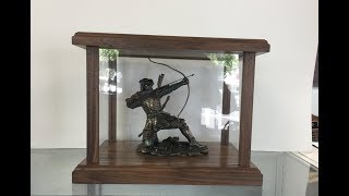 Walnut Display Case For A Samurai Figure