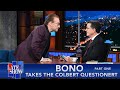 Bono Takes The Colbert Questionert Part 1