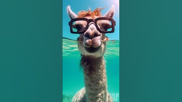 Do LLamas Dream in Code on the Beach?  @aifluxchannel   #gpt #summer  #teachablemachine #aquarium