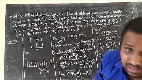 DME 1 Lec 13 Problems on helical springs
