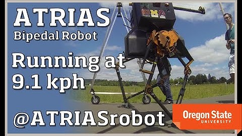 ATRIAS Robot: 9.1 kph Running Speed (5.7 mph)