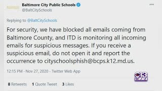 Baltimore City Schools Monitoring Emails After Ransomware Cyber Attack In Baltimore County