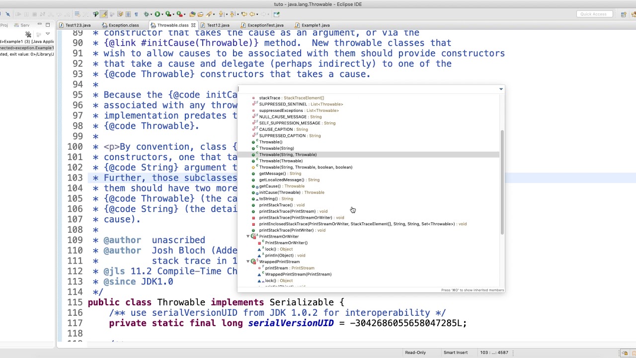 Hierarchy of exceptions in java Video-7 - YouTube