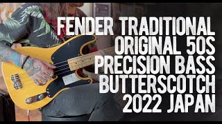 Fender Traditional Original 50s Precision Bass Butterscotch Blonde 2022 Japan