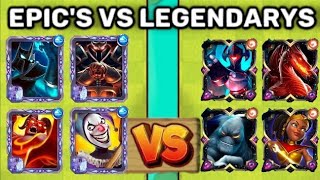 Epic's vs Legendarys || Castle Crush Battle