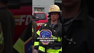 The #FDNY provides update on 3-alarm fire in Queens
