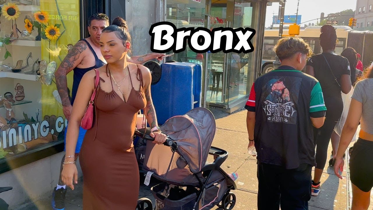 Summer Walk In The Bronx New York - Travel To America Street Walking Tour 4k