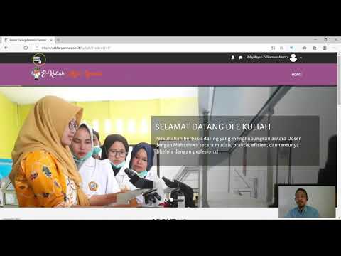 1Tutorial Mahasiswa First Login, Update Profil (Name, NIM, Email, Photo Profil) e-Kuliah akfaryannas