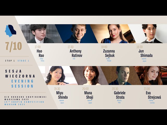 The 19th International Fryderyk Chopin Piano Competition (evening