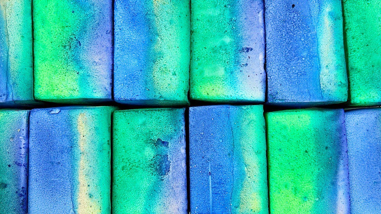 Oddly satisfying video★GYM CHALK★Crispy powder★Colored chalk★ - YouTube