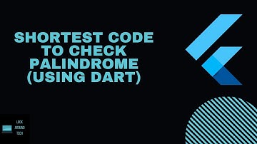 Shortest code to check palindrome (Using Dart)