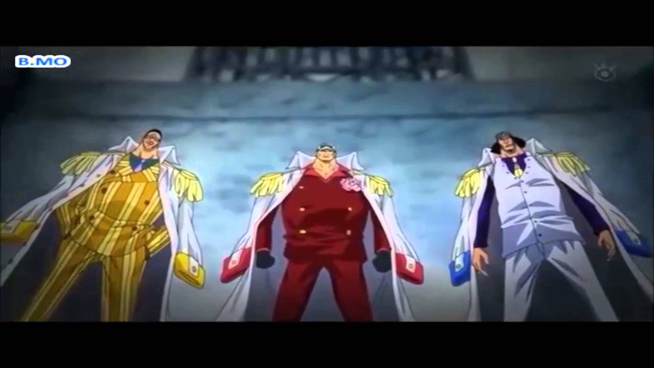 One Piece Luffy vs 3 Admirals AMV YouTube