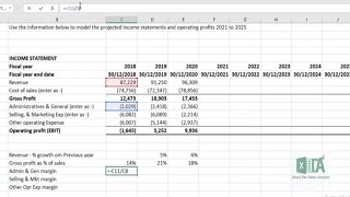 SPREADSHEET MODELLING (2) #ProfitAnalysis & #IncomeStatement Projection