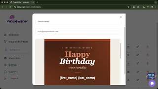 How to Automate Birthday SMS, WhatsApp and Email Messages on PeopleWisher
