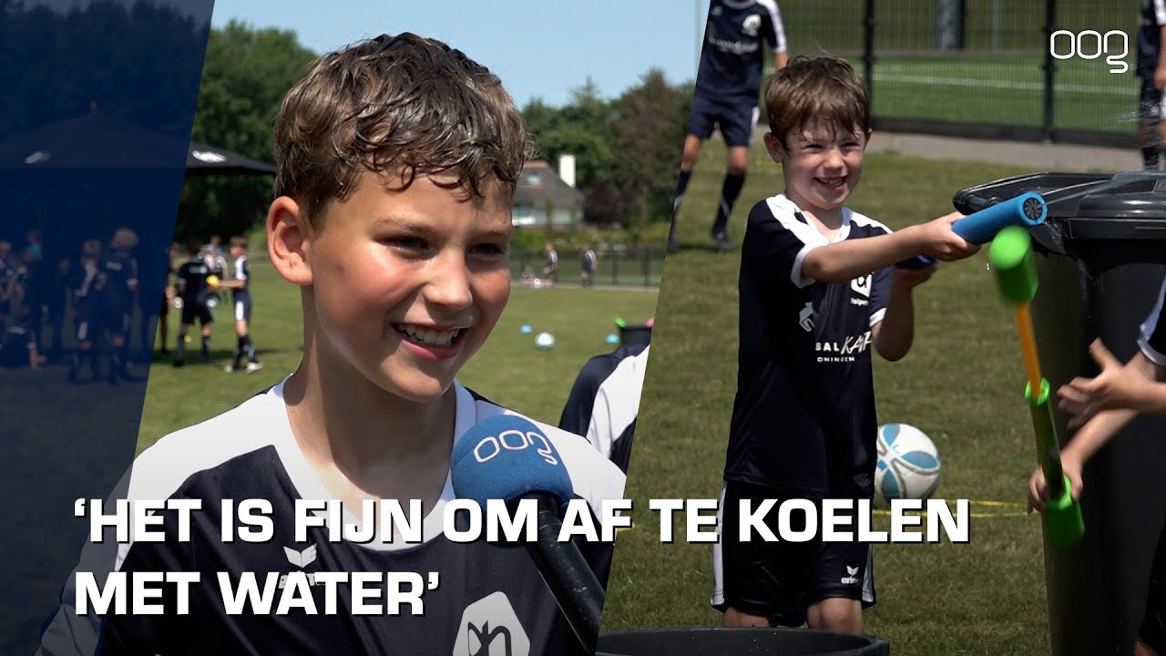 Voetbalkamp Groningen van start: “Morgen ruilen we de bal in voor waterspelletjes”