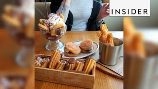 NYC restaurant makes churro s'mores and churro ice cream sundaes