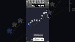 PATH ARRAY COMMAND IN AUTOCAD