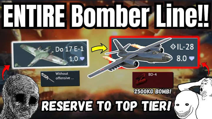 Reserve to Top Tier Challenge!🔥(Entire German Bomber Line) | Planes so BAD they should be REMOVED!💀