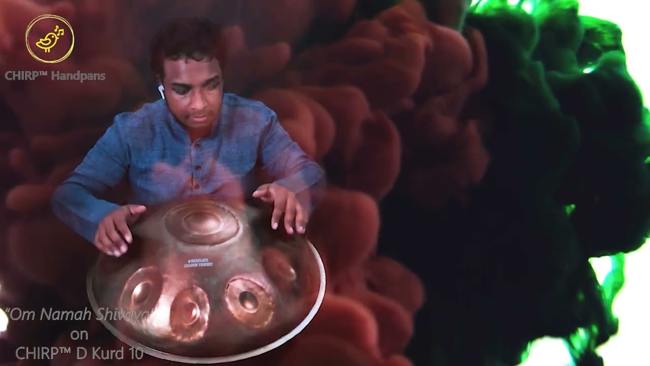 Ganga Dhara Shiva Ganga Dhara devotional song instrumental on D Kurd 10 Handpan by Chirp Handpans