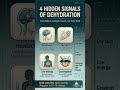4 Hidden Signals of Dehydration (Beyond Thirst)#shorts #viral