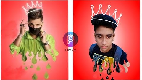 3D dripping effect-photo editing tutorial in picsart.