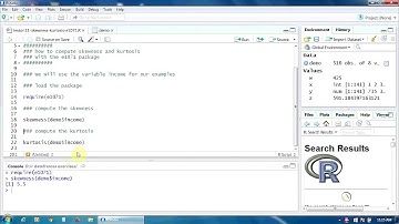 12. Determining the Skewness and Kurtosis in R